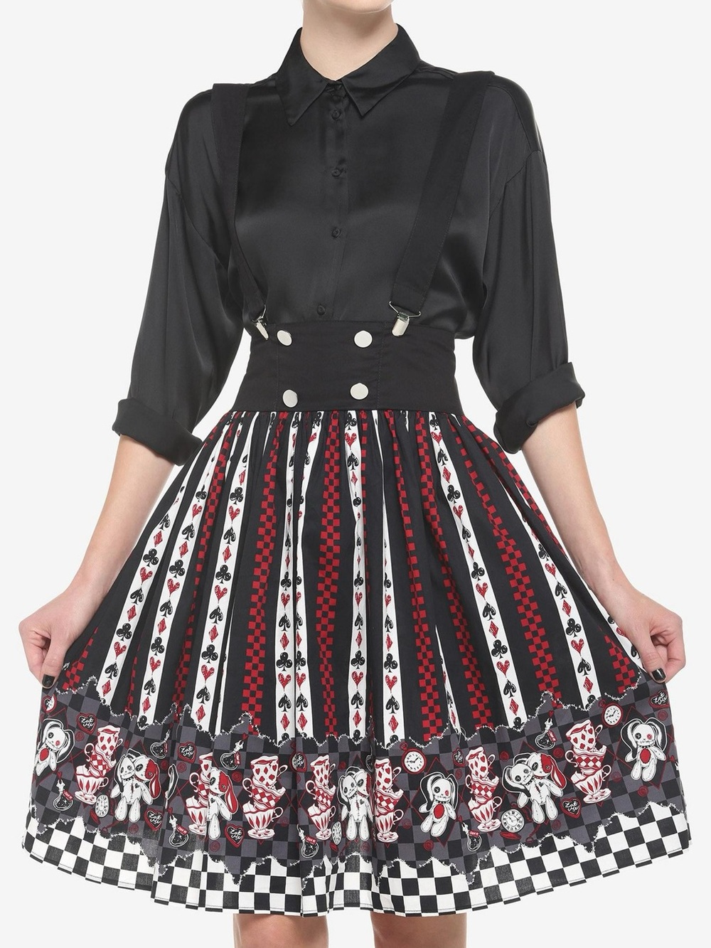 Alice in wonderland madness returns gothic Lolita suspender skirt gyaru circus